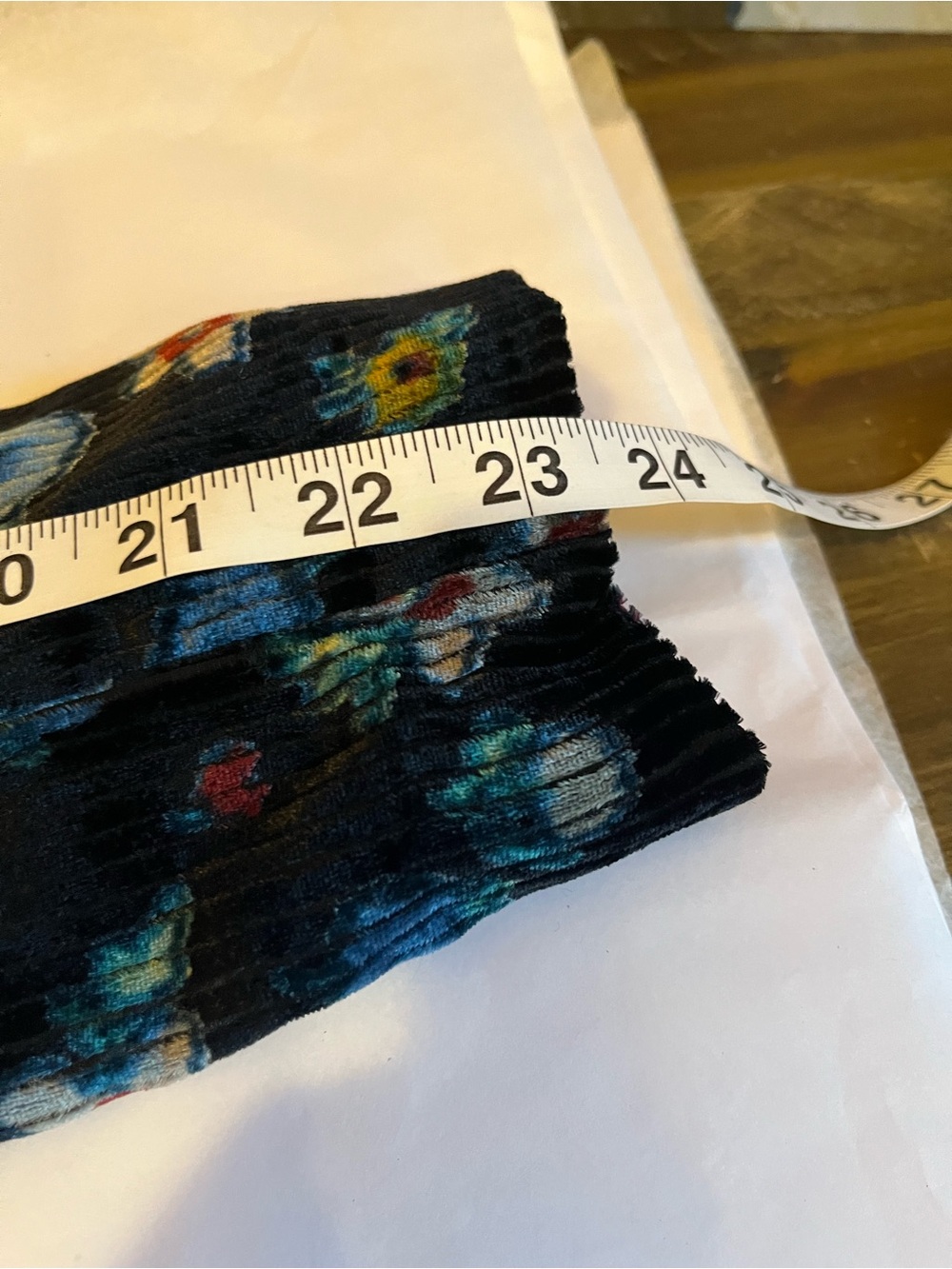 NWT Anthropologie size 12 velvet blazer in black floral pattern - Picture 10 of 12